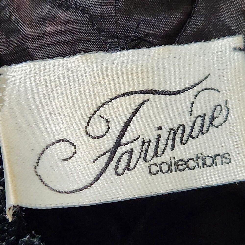 Farinae Collection Blazer Size 6 Brown/Black Embroidered Sequins - Picture 6 of 10